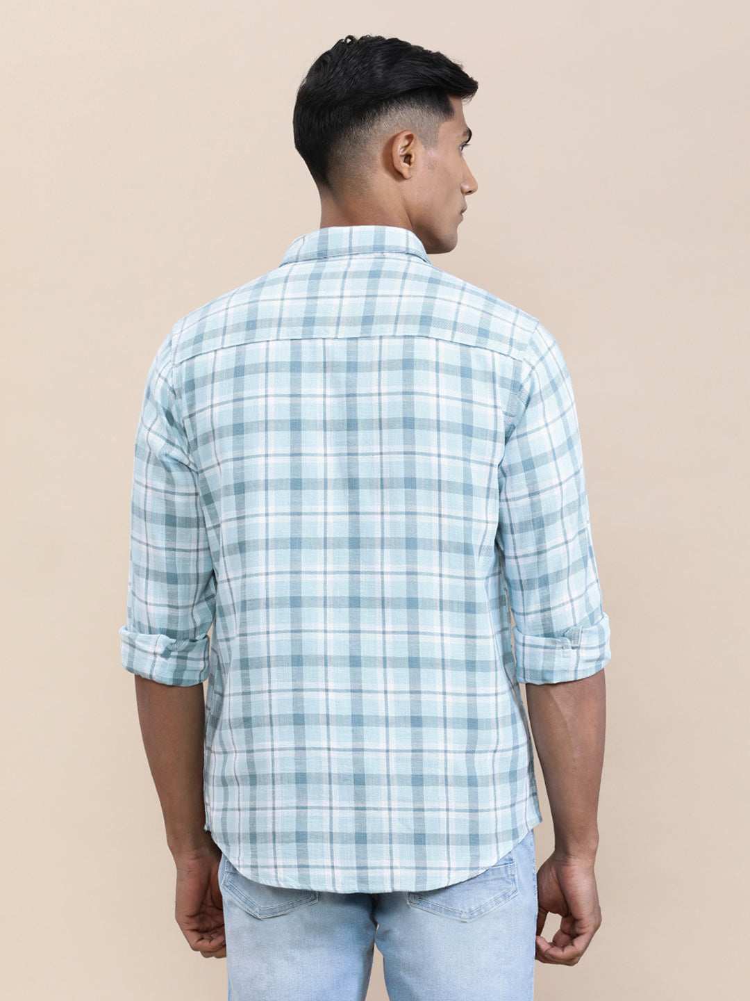 Crocodile Mens Casual Shirt F/S Crcs125-512Mt Turq