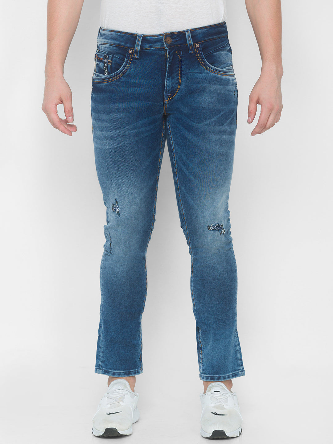 Spykar Mens Jeans Mact-01Bb-134 Mid Blue
