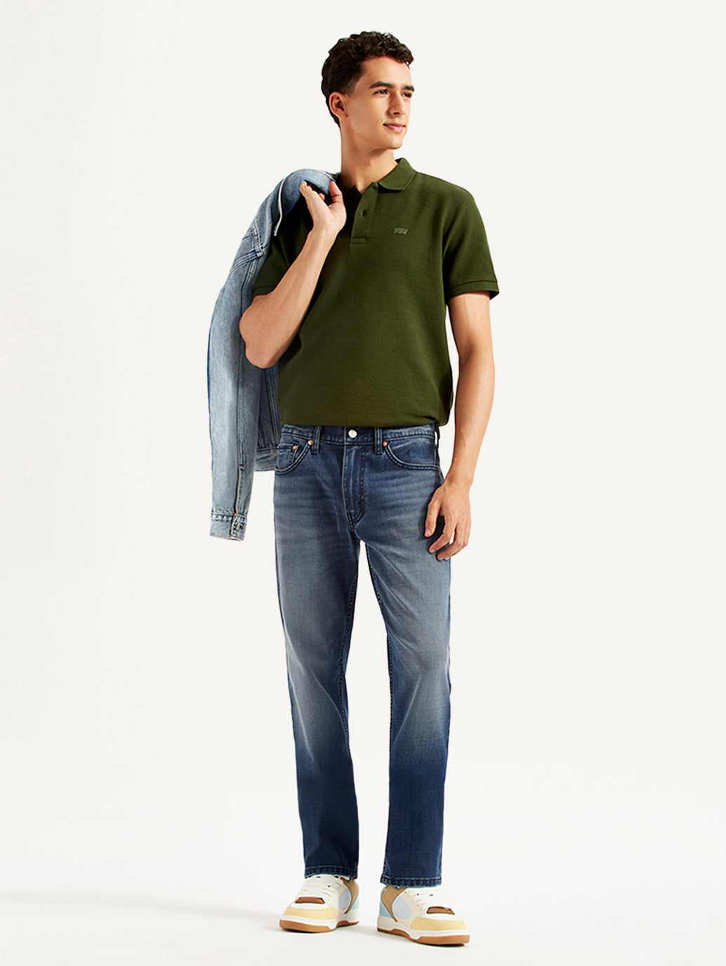 Men'S 511 Dark Blue Slim Fit Mid Rise Jeans
