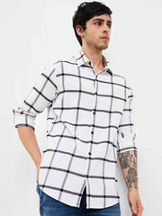 Spykar Mens Casual Shirt F/S Mshcs1Be139 White