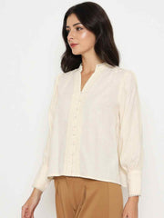 Madame Ladies Western Top H/S M5S18722 1 Off White