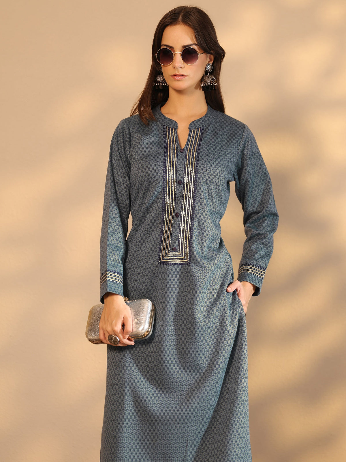 LIBAS LADIES WESTERN W KURTI 1PCS 58286W BLUE