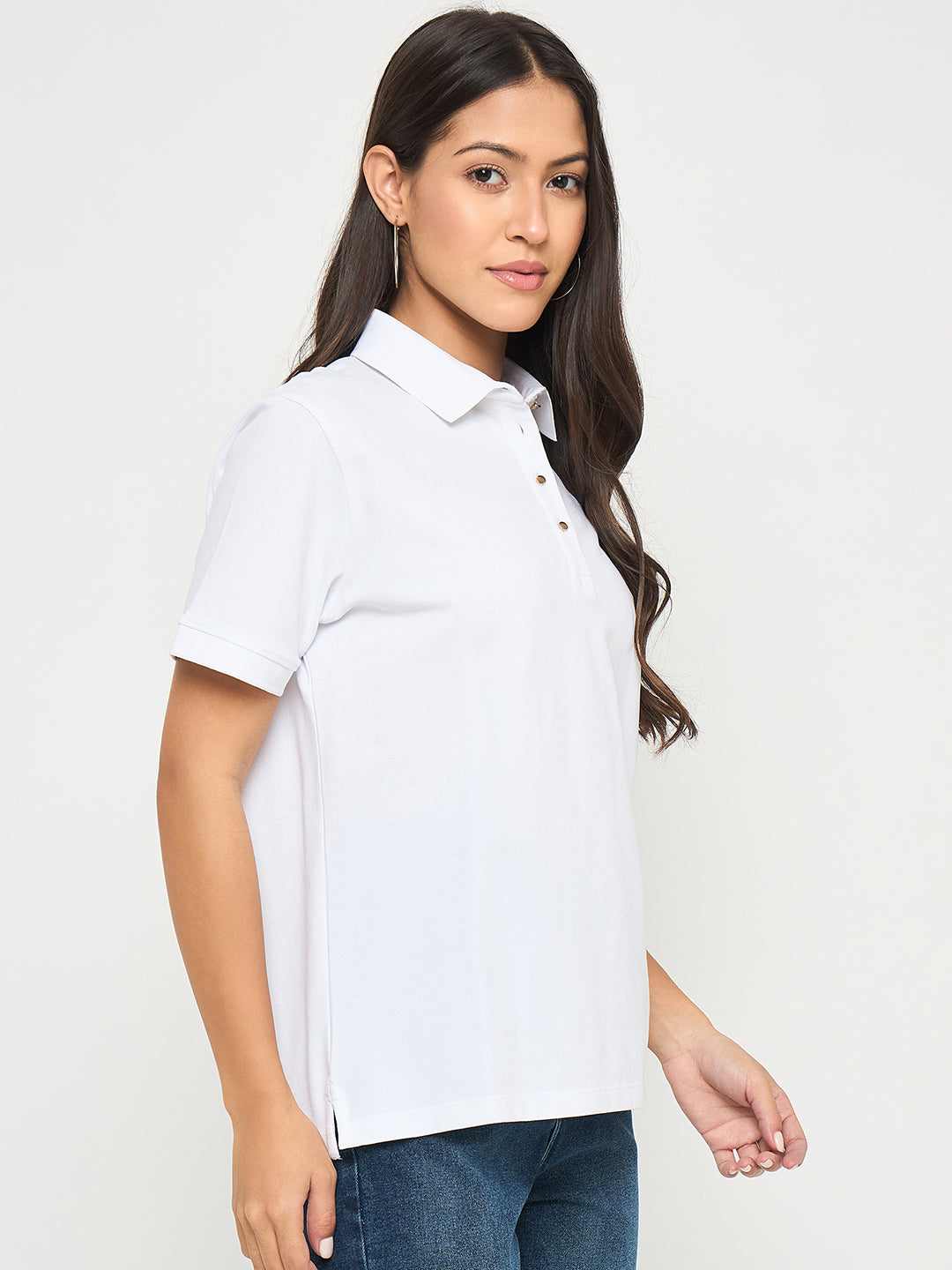 Madame Ladies Western Top H/S M5S11406 040 White