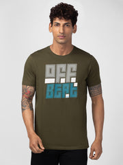 Spykar Mens T-Shirt H/S Mktcp1Bc036 Rifle Green