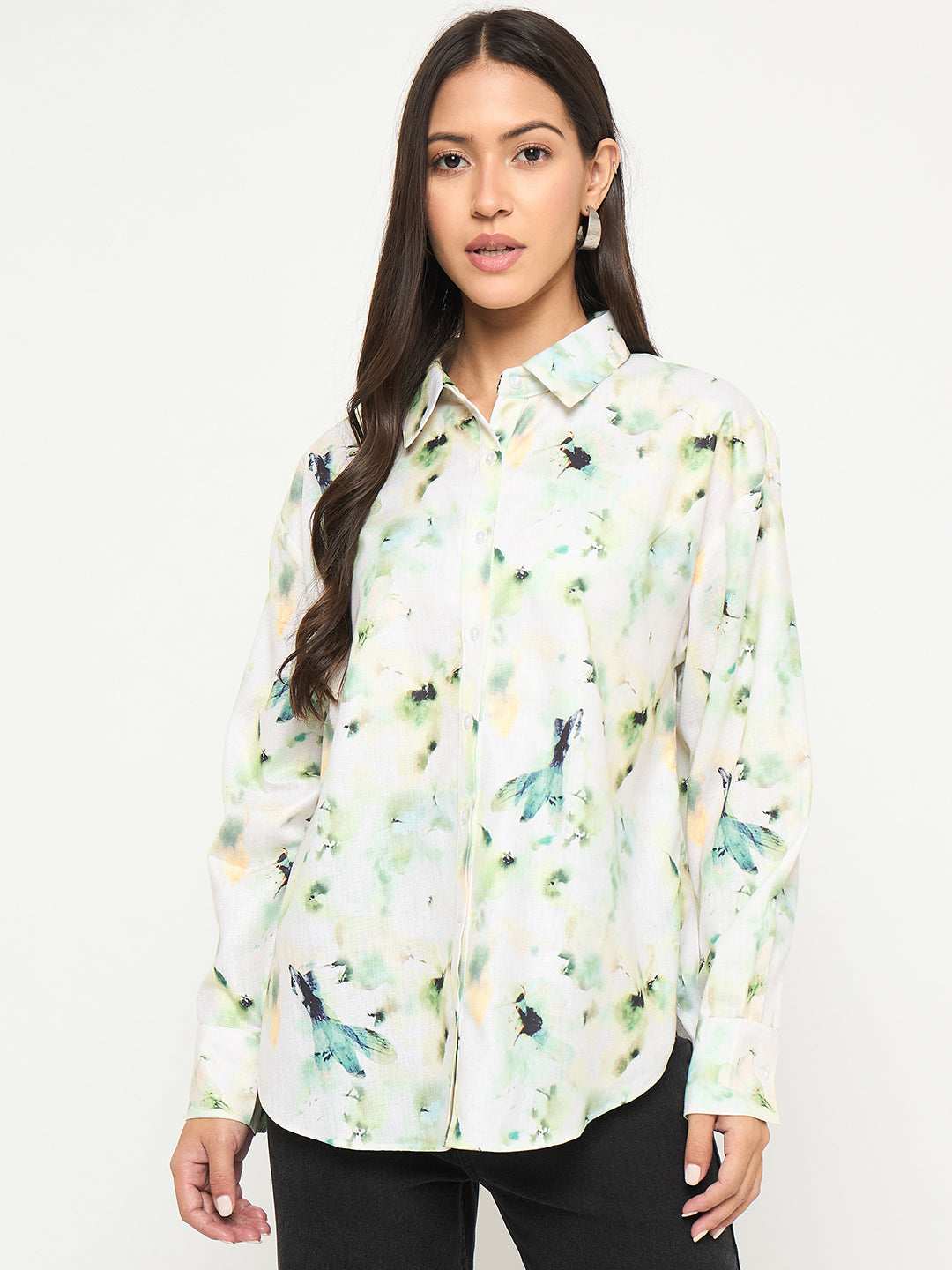 Madame Ladies Western Top H/S M5S18206 019 Lemon