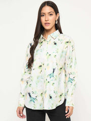 Madame Ladies Western Top H/S M5S18206 019 Lemon