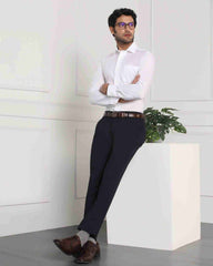 Blackberry Mens Formal Trouser Nl-Travis Navy