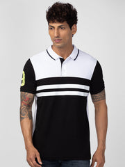 Spykar Mens T-Shirt H/S Mptfp1Bc151 Black