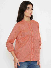 Madame Ladies Western Top H/S M5S18834 035 Rust