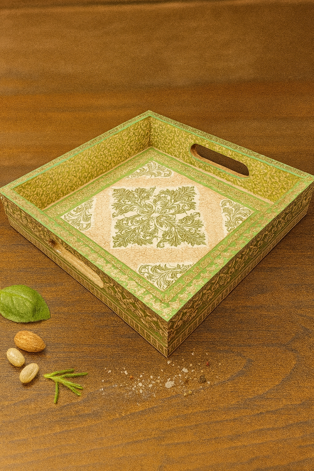 Goyalsons Household Wooden Tray Premier Square