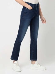 Spykar Ladies Western Jeans Wdeli1Be028 Dark Blue
