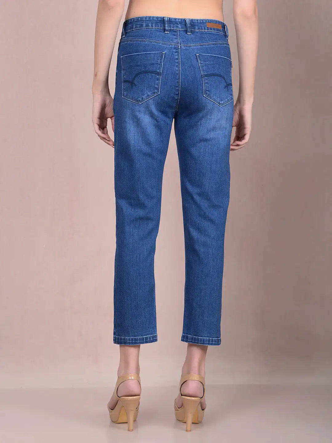 Crimsoune Club Ladies Western Jeans Blue