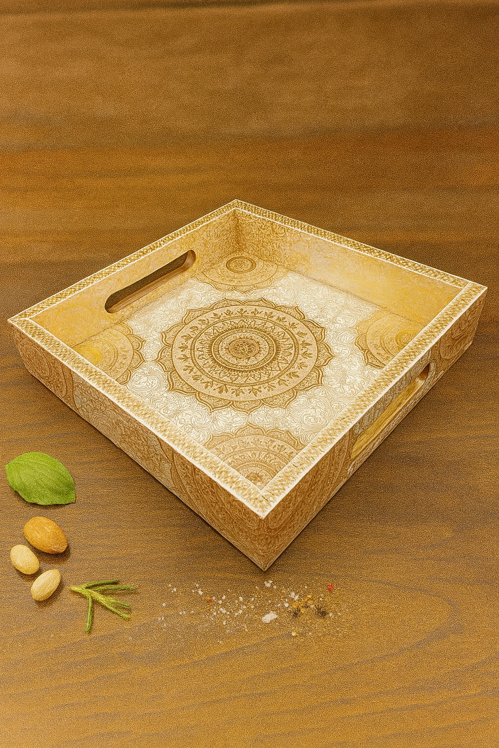 Goyalsons Household Wooden Tray Premier Square