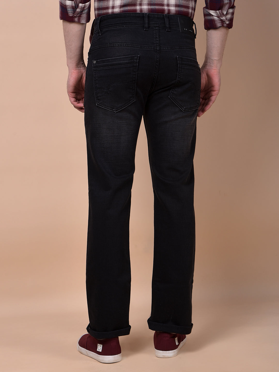CRIMSOUNE CLUB MENS JEANS MD2188 BLACK