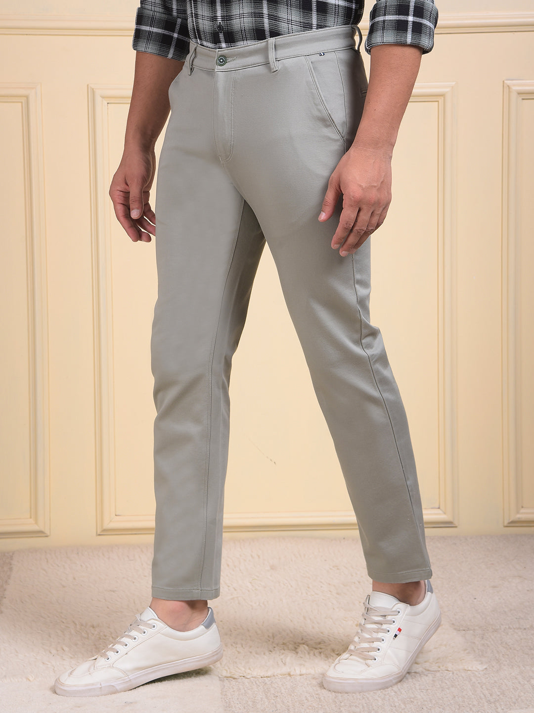 CRIMSOUNE CLUB MENS CASUAL TROUSER TA1825 GREY