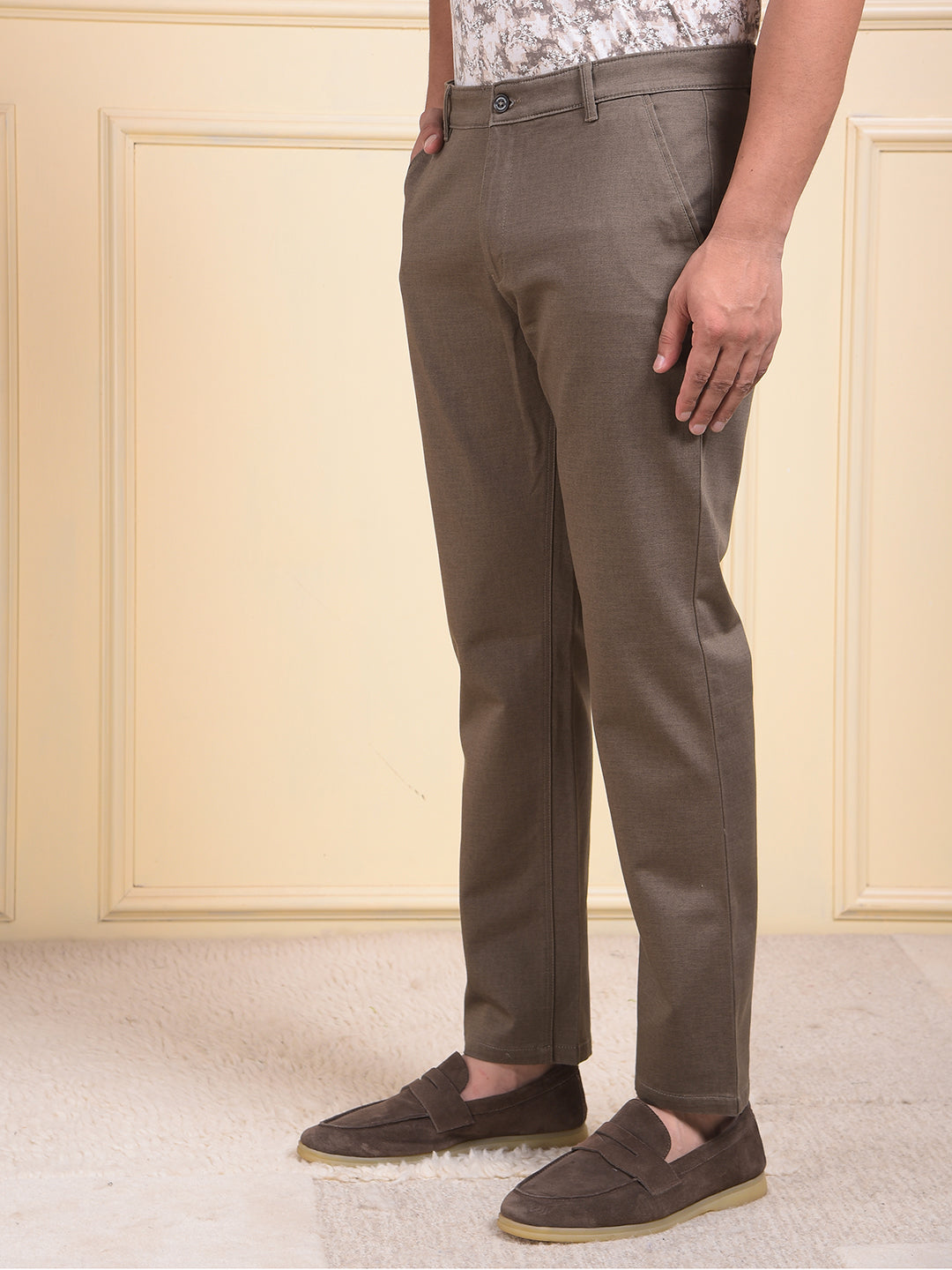 CRIMSOUNE CLUB MENS CASUAL TROUSER TA1862 OLIVE