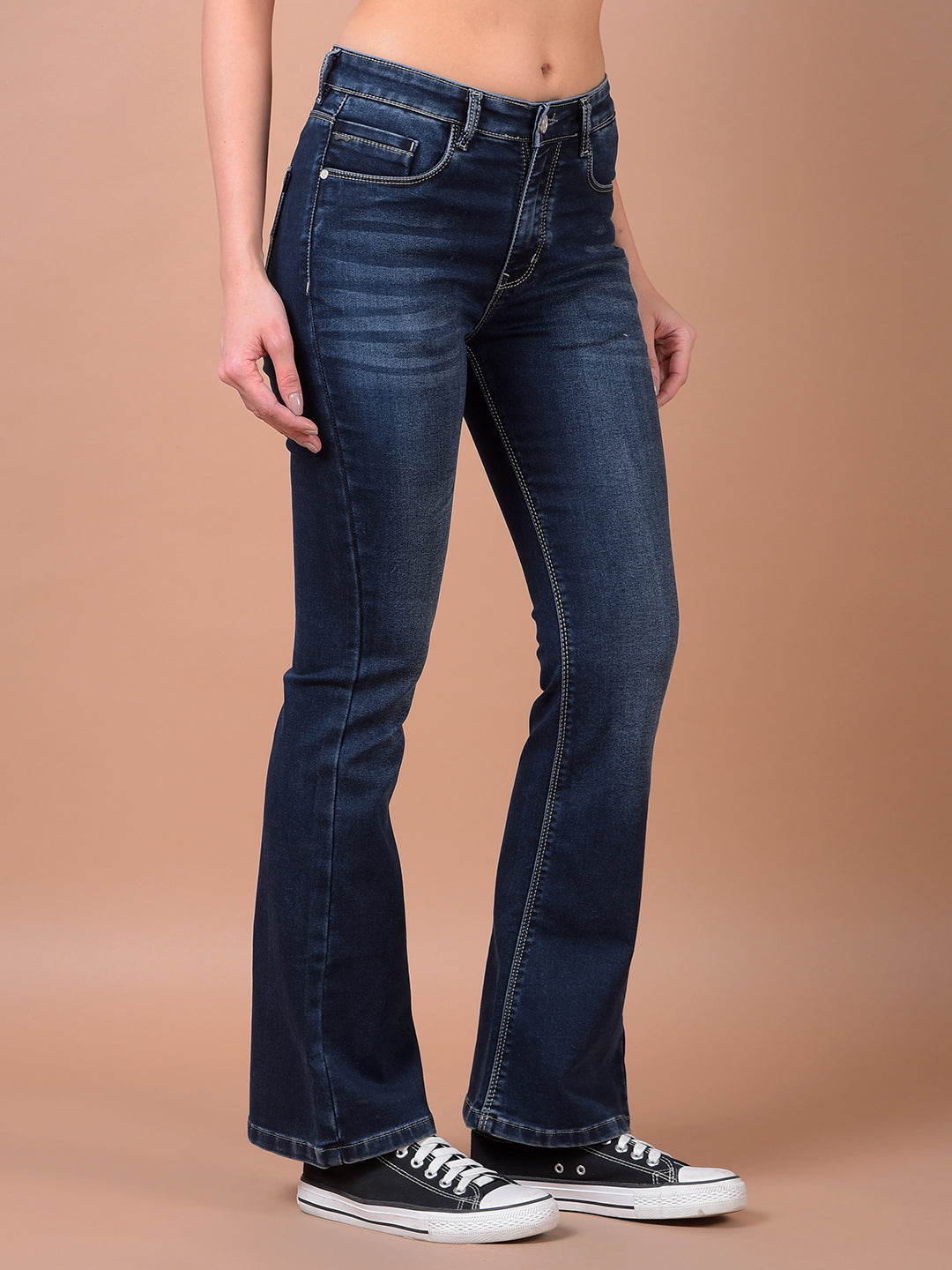 CRIMSOUNE CLUB LADIES WESTERN JEANS FD3154 BLUE