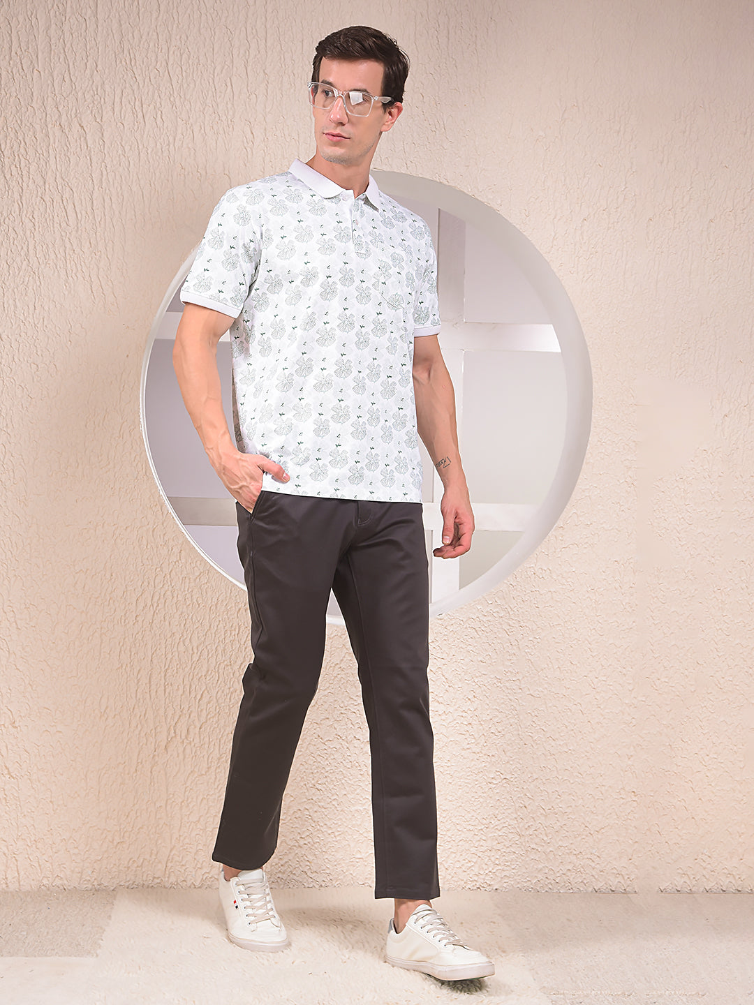 CRIMSOUNE CLUB MENS CASUAL TROUSER TA1847 BLACK