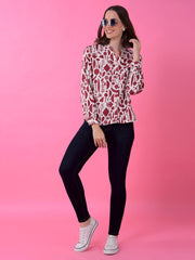 CRIMSOUNE CLUB LADIES WESTERN SHIRT F/S FE4793 MAROON