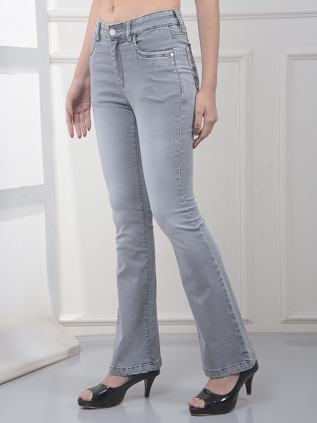 Crimsoune Club Ladies Western Jeans Fd3215 Grey