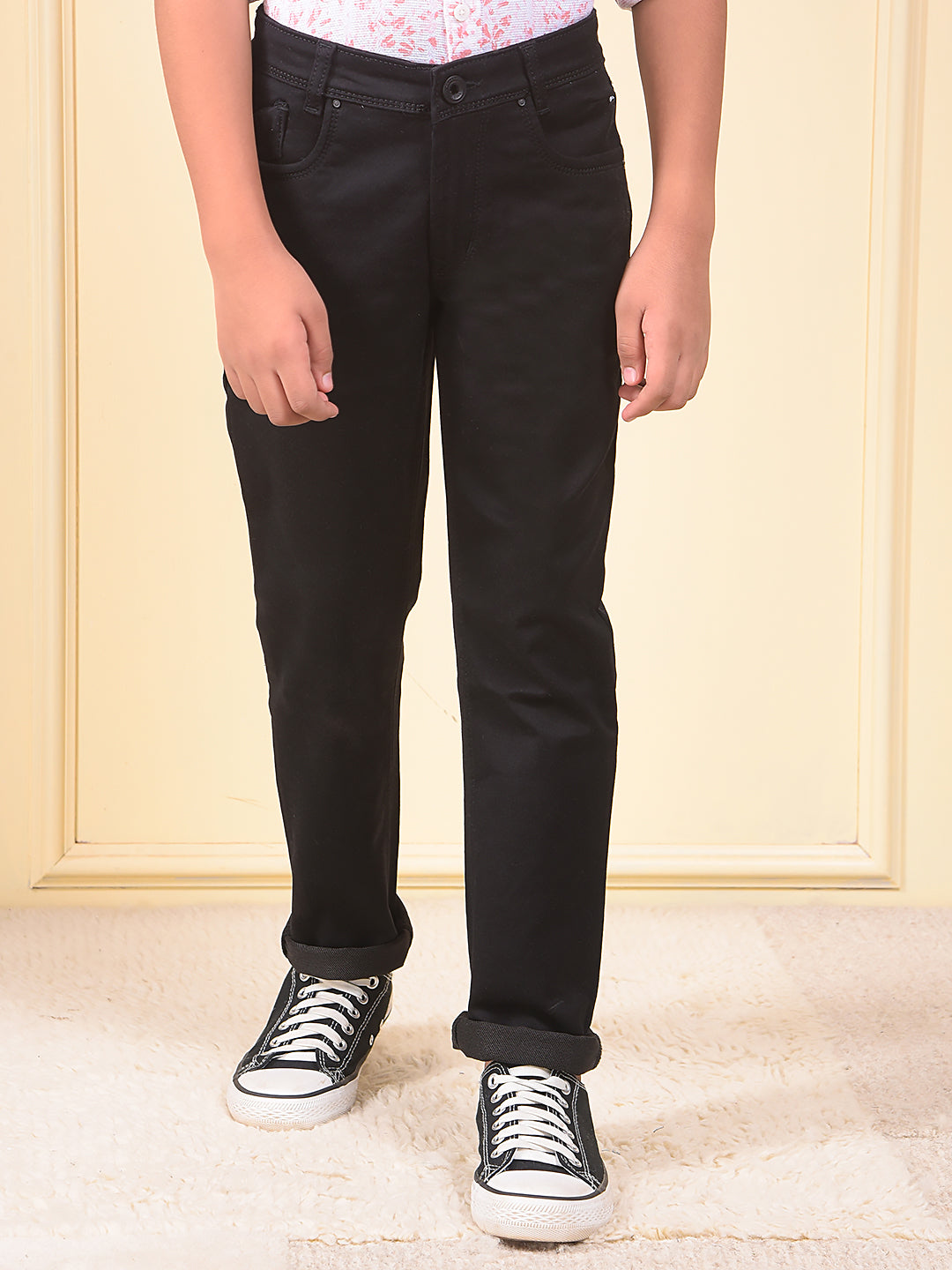 CRIMSOUNE CLUB BOYS JEANS BMD14737 BLACK