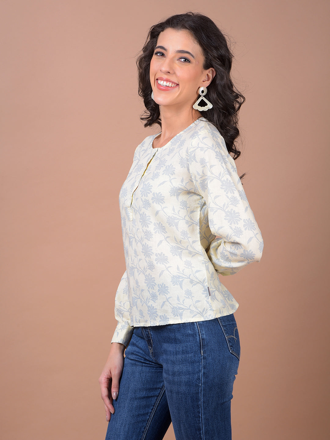 CRIMSOUNE CLUB LADIES WESTERN TOP F/S DE36035 LEMON