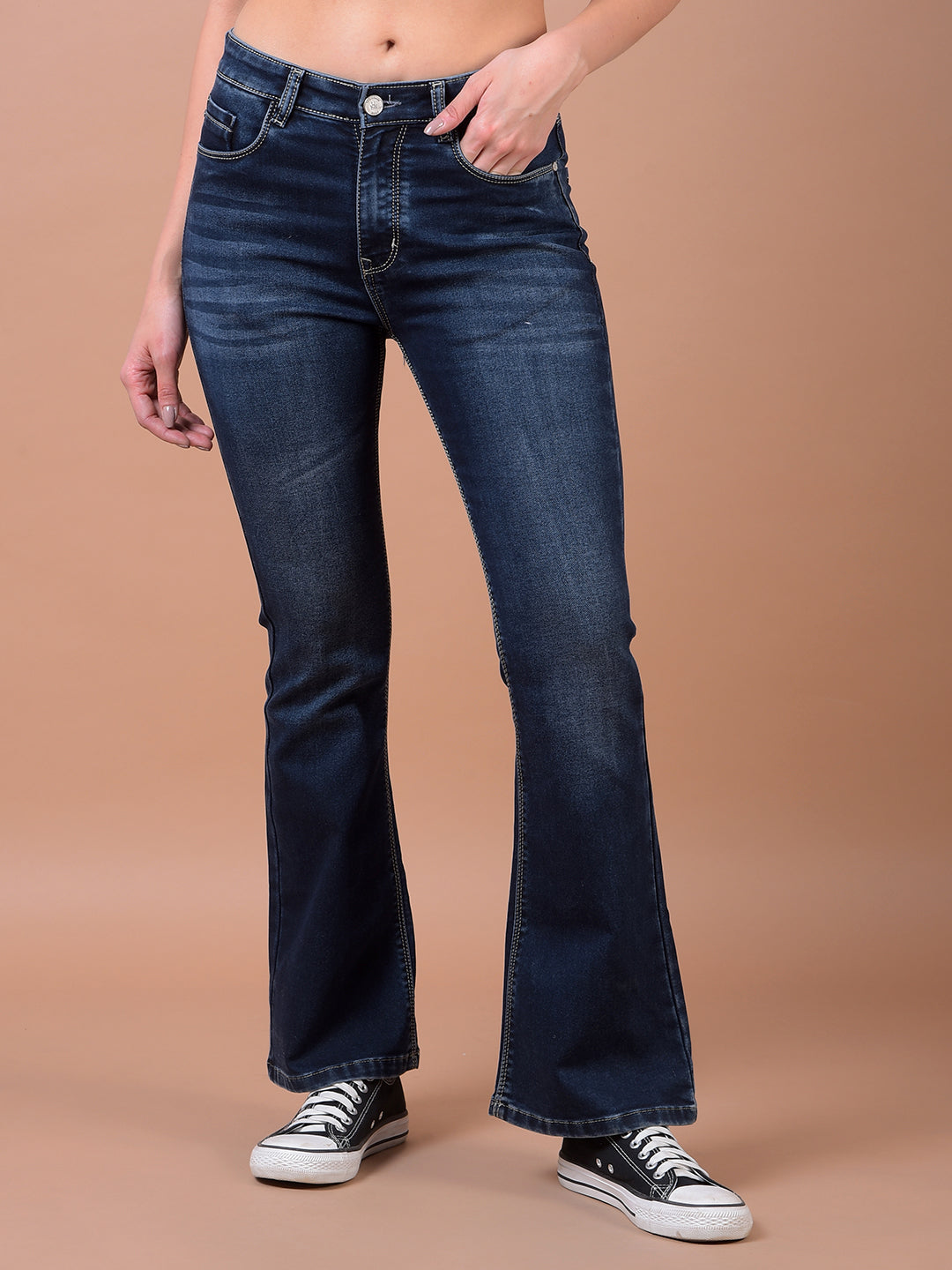 CRIMSOUNE CLUB LADIES WESTERN JEANS FD3154 BLUE