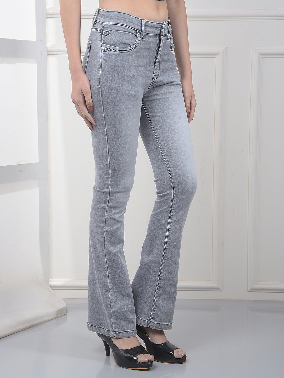 Crimsoune Club Ladies Western Jeans Fd3215 Grey