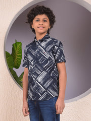 CRIMSOUNE CLUB BOYS SHIRT H/S BMH12583 NAVY