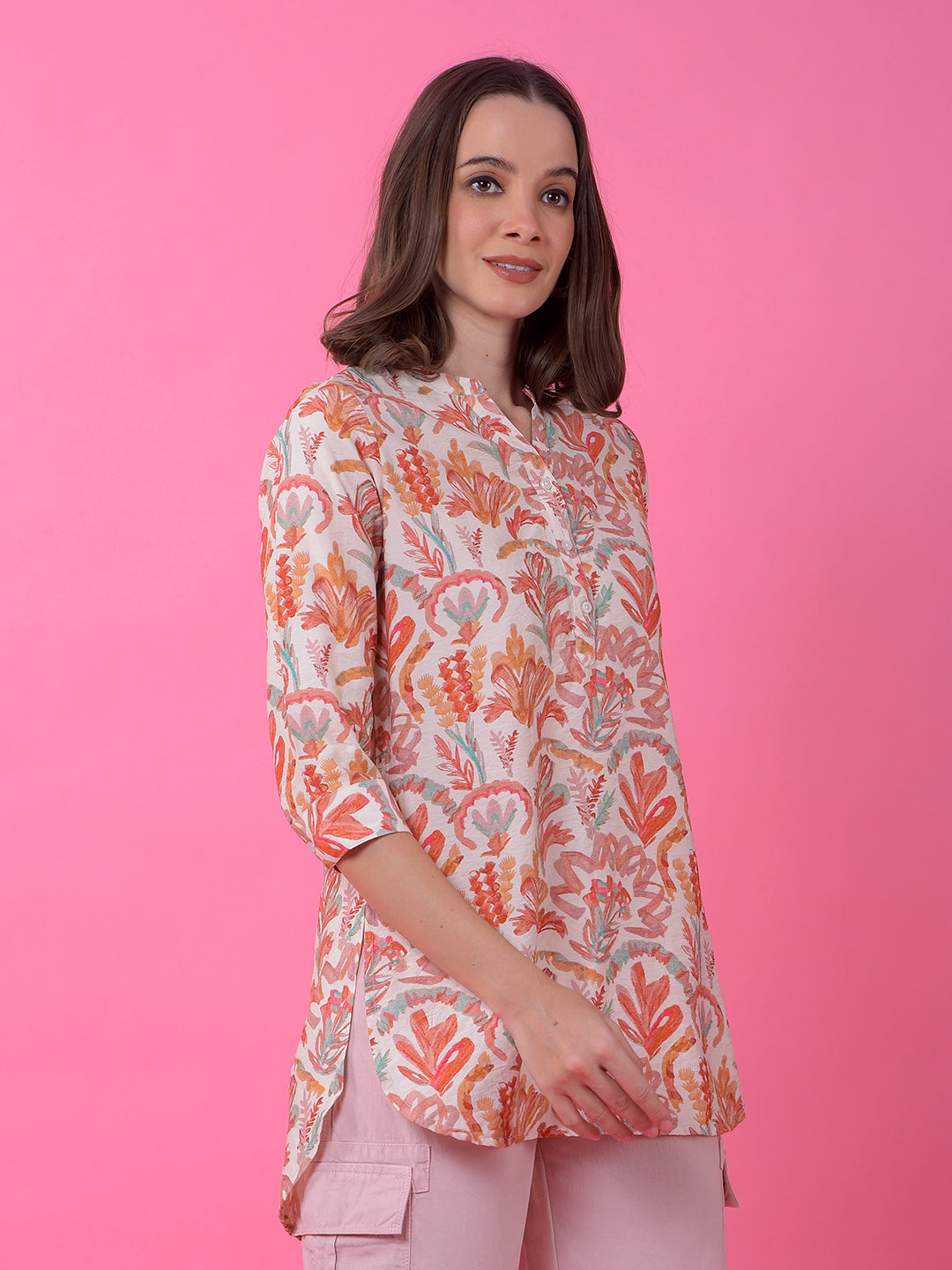 CRIMSOUNE CLUB LADIES WESTERN TOP F/S DE36070 ORANGE
