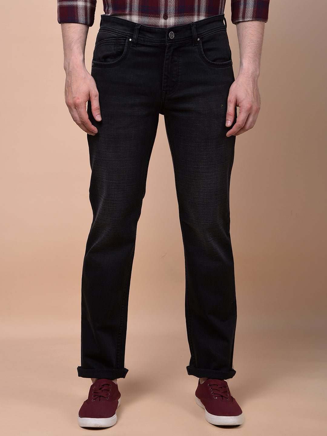 CRIMSOUNE CLUB MENS JEANS MD2188 BLACK