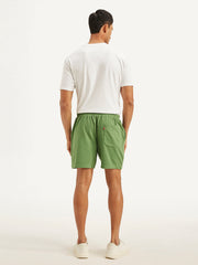 Men'S Green Regular Fit Shorts