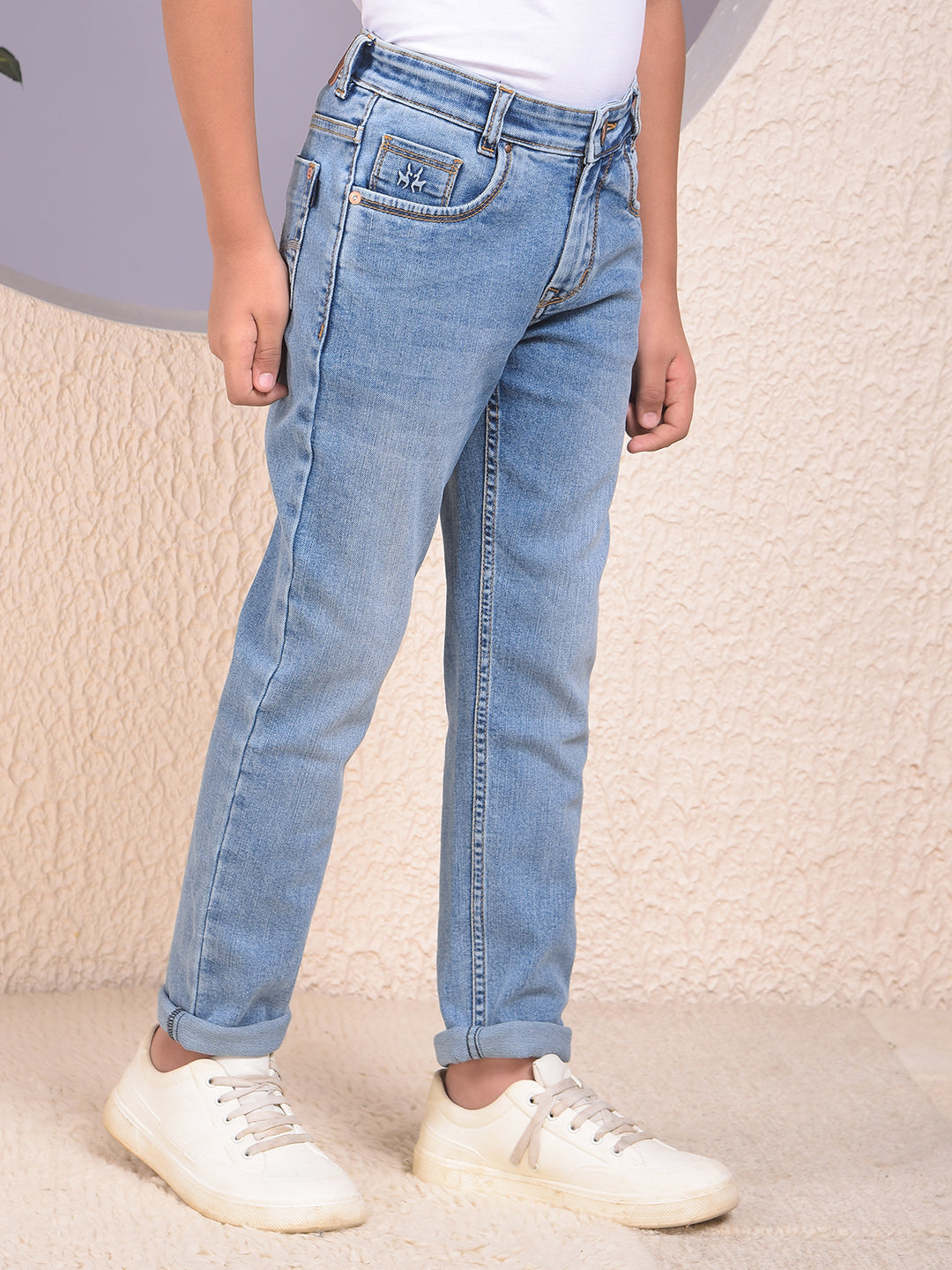CRIMSOUNE CLUB BOYS JEANS BMD14692 LIGHT BLUE
