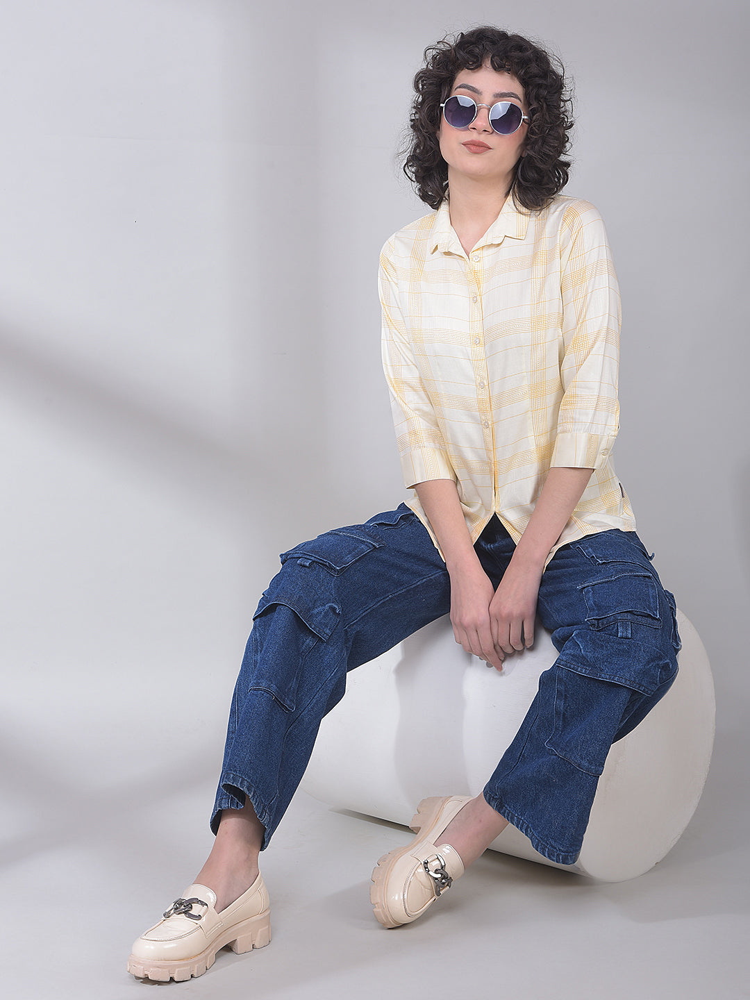 Mustard Checked Shirt