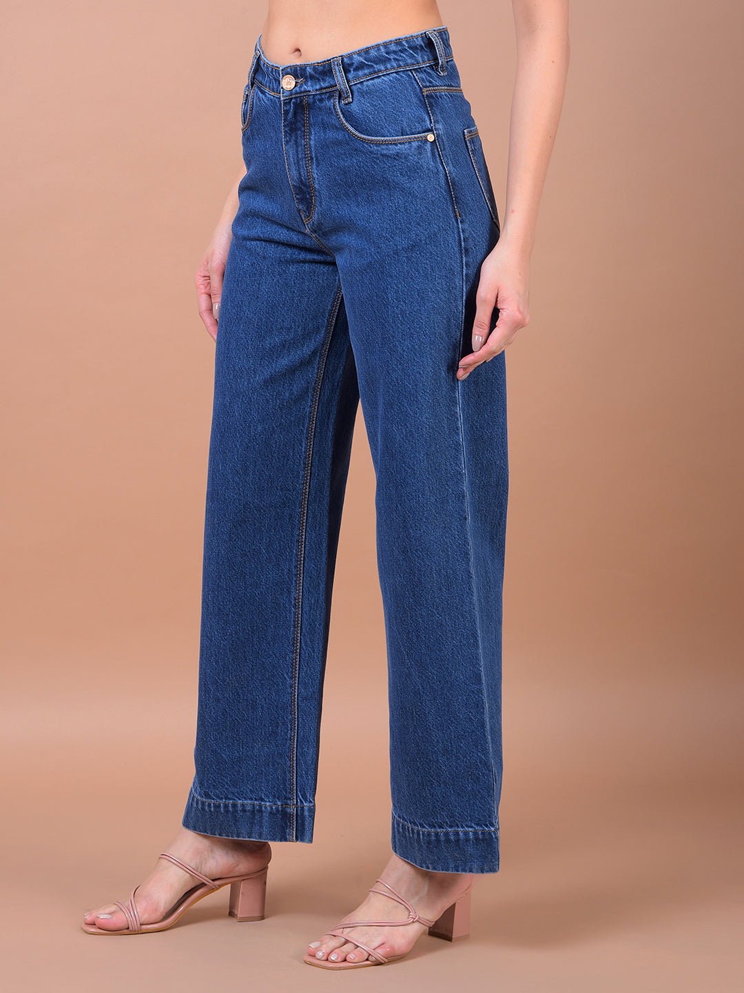 CRIMSOUNE CLUB LADIES WESTERN JEANS FD3088 BLUE