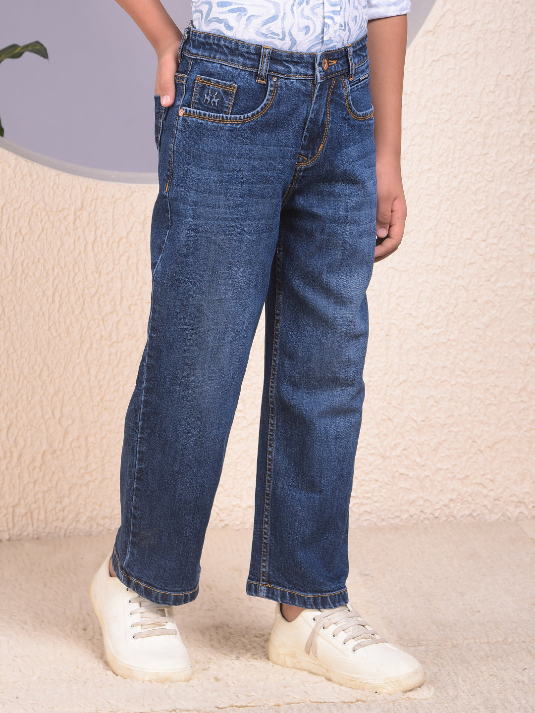 CRIMSOUNE CLUB BOYS JEANS BMD14688 DARK BLUE