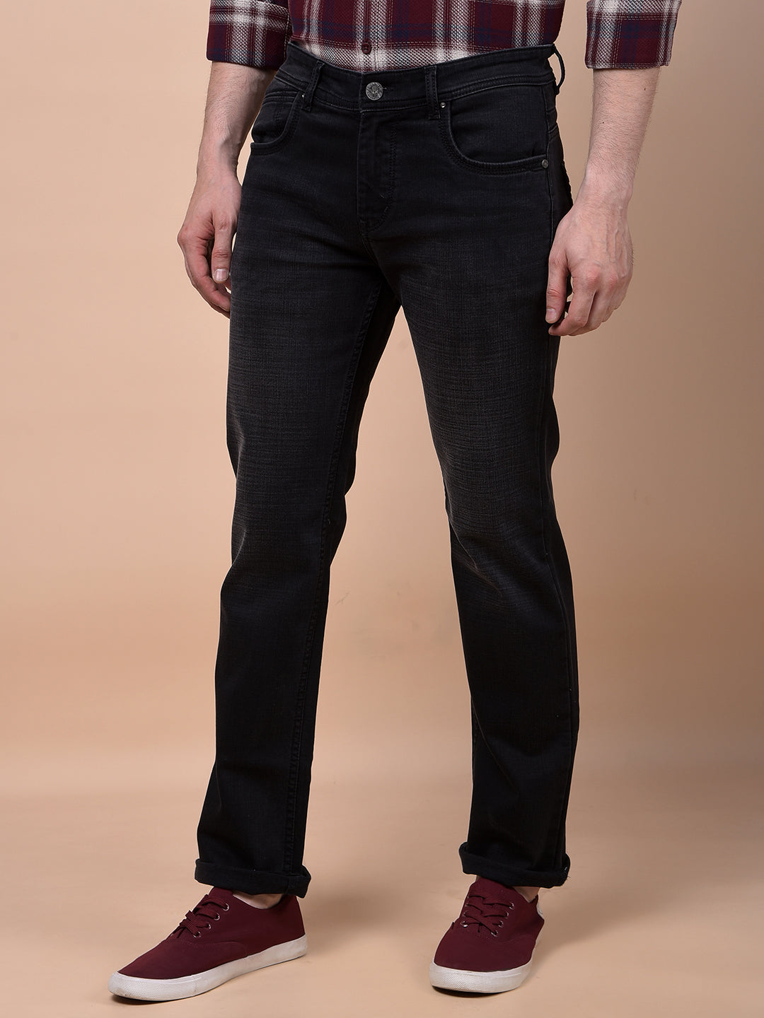 CRIMSOUNE CLUB MENS JEANS MD2188 BLACK