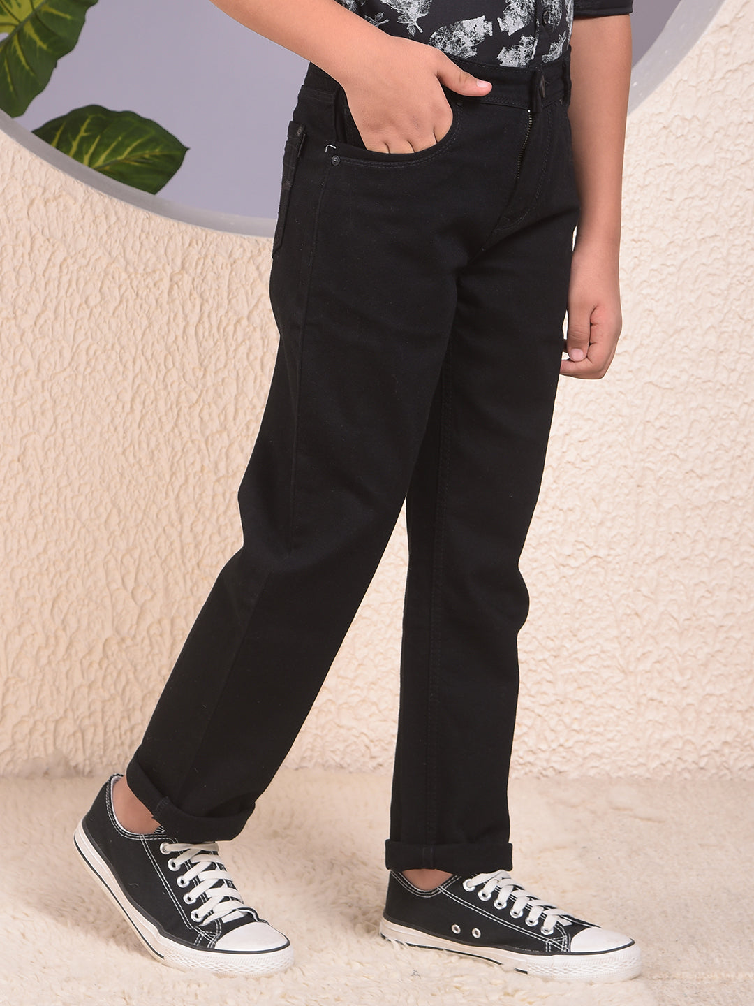 CRIMSOUNE CLUB BOYS JEANS BMD14703 BLACK