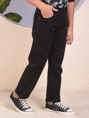 CRIMSOUNE CLUB BOYS JEANS BMD14703 BLACK