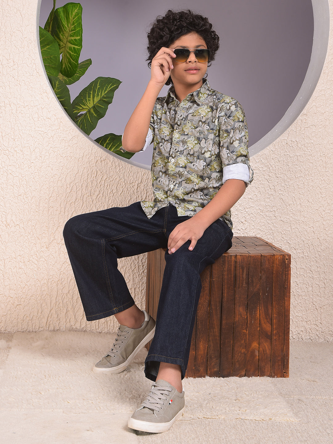 CRIMSOUNE CLUB BOYS JEANS BMD14687 DEEP BLUE