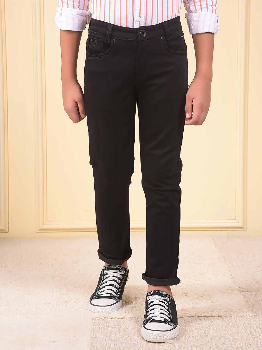 CRIMSOUNE CLUB BOYS JEANS BMD14717 BLACK