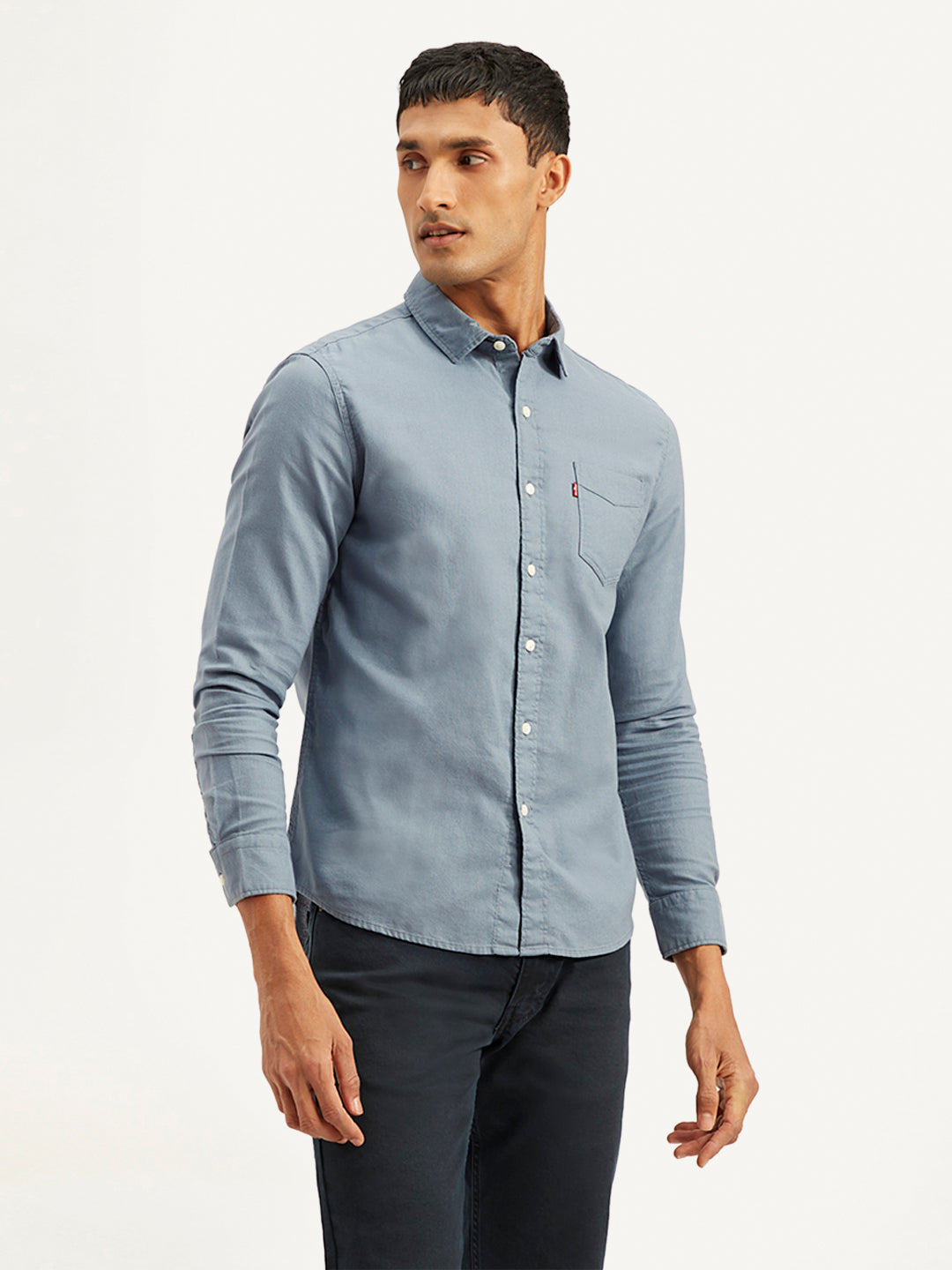 Men'S Solid Slim Fit Shirt