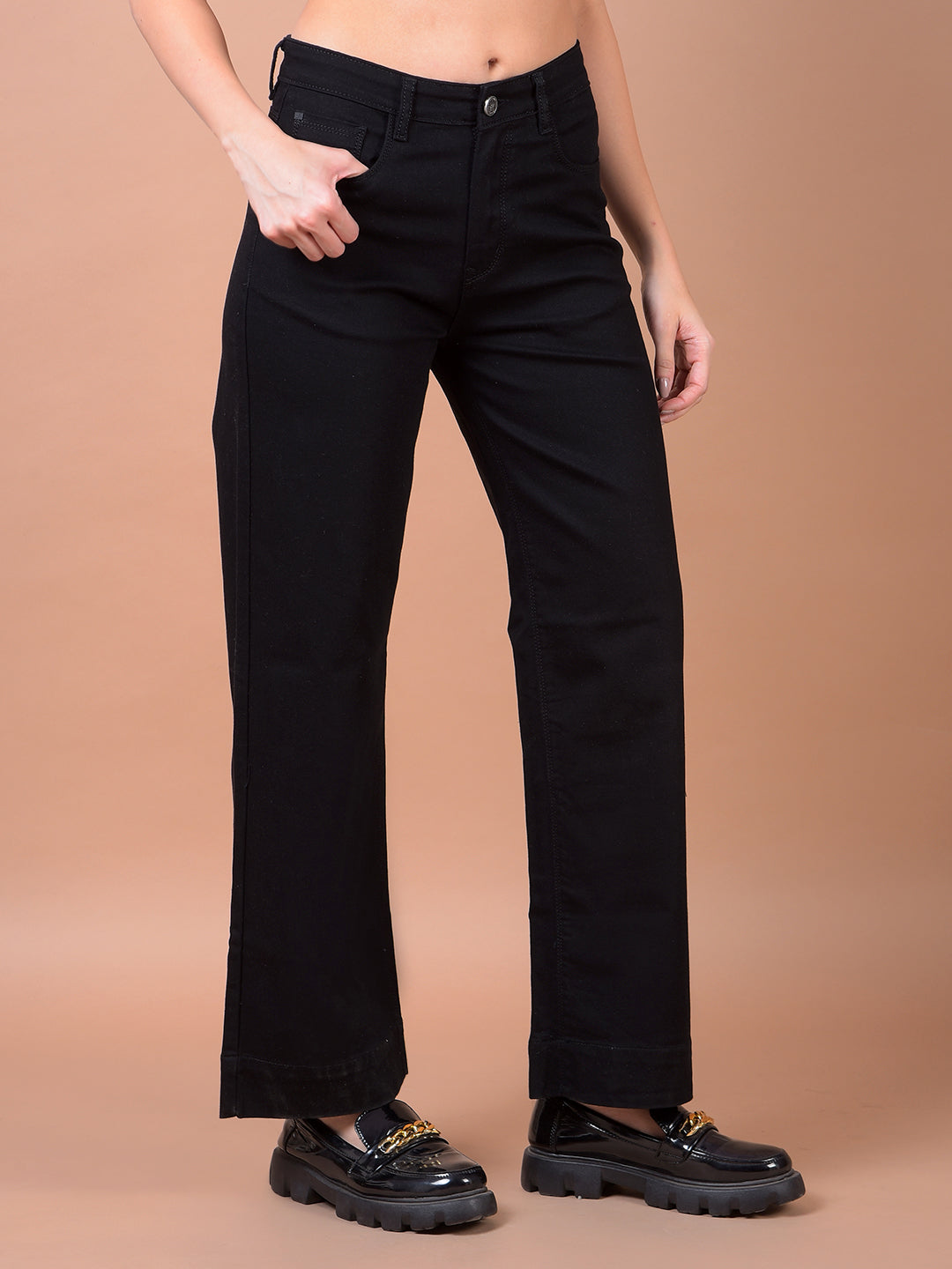 CRIMSOUNE CLUB LADIES WESTERN JEANS FD3094 BLACK