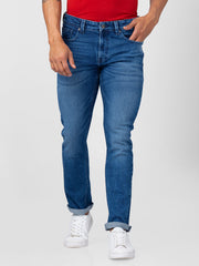 Spykar Mens Jeans Mdro1Bc007 Mid Blue