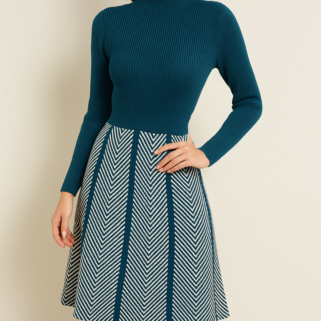 Lyte Club Ladies Western Midi O1356-75480 Blue