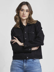 SPYKAR LADIES WESTERN JACKET WTJFAS2BC010 BLACK