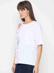 Madame Ladies Western Top H/S M5S11219 040 White