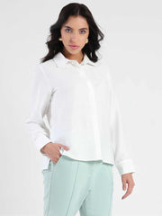 Madame Ladies Western Top H/S M5S18263 040 White