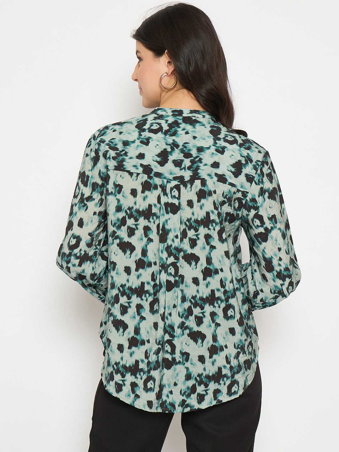 Madame Ladies Western Top H/S M4W18825 014 Green