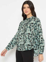 Madame Ladies Western Top H/S M4W18825 014 Green